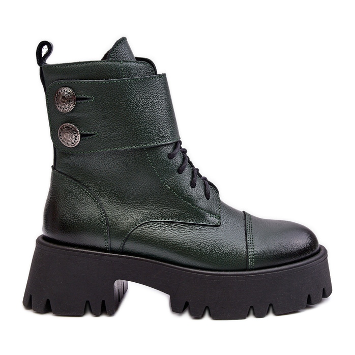 Lemar Anceria Botas femininas de couro verde