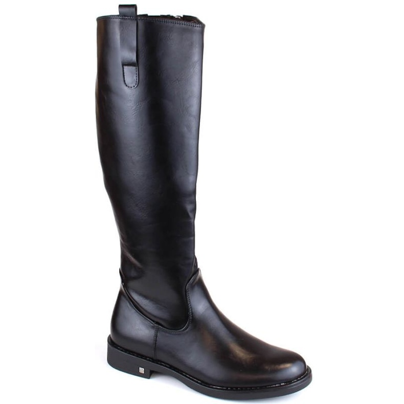Botas pretas de salto baixo Potocki W WOL194 preto