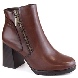 Botins com isolamento Sergio Leone W SK425B, marrom castanho