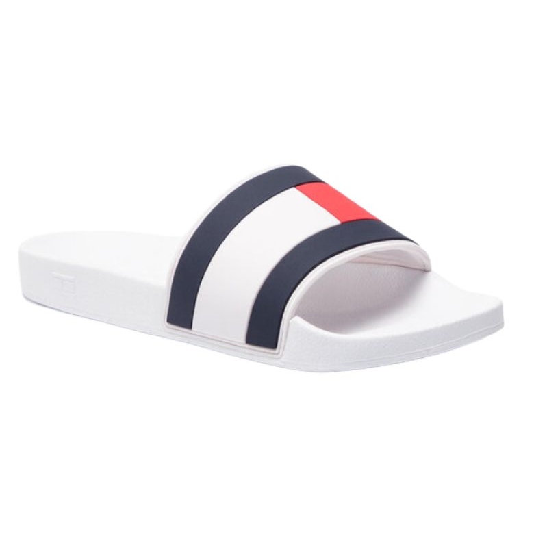 Chinelos Tommy Hilfiger Essential Flag M FM0FM02327 branco