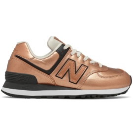 Tênis New Balance W WL574PX2 dourado