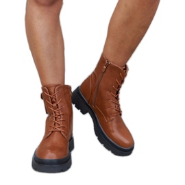 Botas marrons na plataforma Ugo castanho castanho marrom