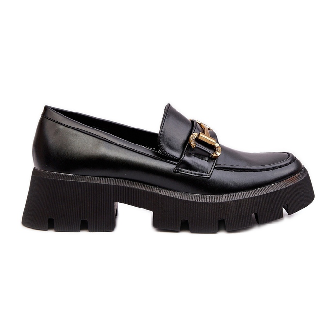 Mocassins femininos com decoração pretos Peuria preto