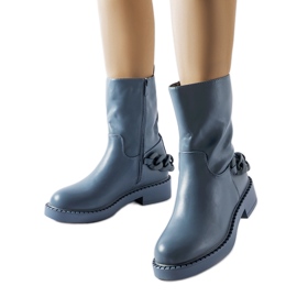 Inna Botins azuis com isolamento e corrente Linera azul
