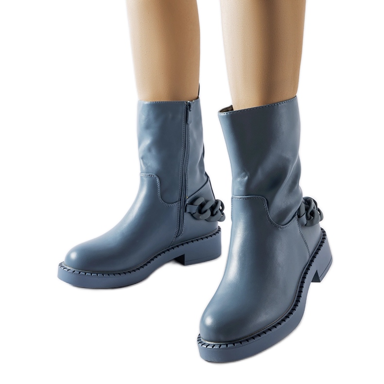 Inna Botins azuis com isolamento e corrente Linera azul