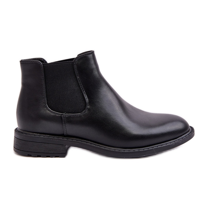 Botas Chelsea masculinas baixas pretas Dymidi preto