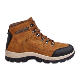 PE1 Sapatos de trekking isolados Camel Dysasha masculino marrom