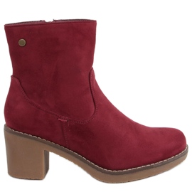 Botas de salto de borracha Linzi Wine vermelho Botas de salto de borracha Linzi Wine vermelho
