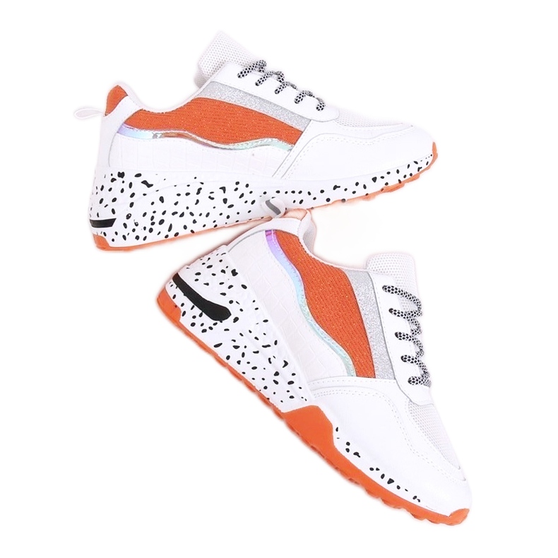 Calçado esportivo feminino Milano Orange branco