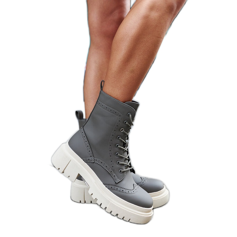 Botas verdes decoradas com costura Nicla Botas verdes decoradas com costura Nicla