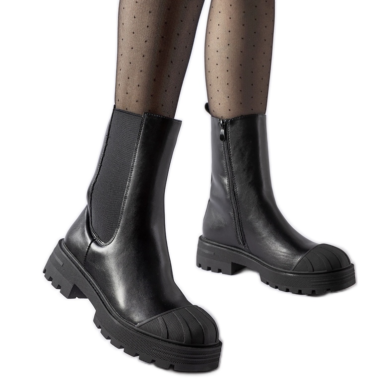 Inna Botas clássicas pretas com isolamento Porcigatone preto Inna Botas clássicas pretas com isolamento Porcigatone preto