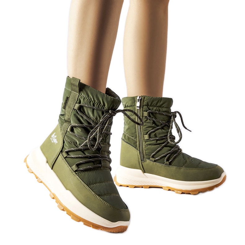 Botas de neve verdes Lee Cooper LCJ-23-44-1988L