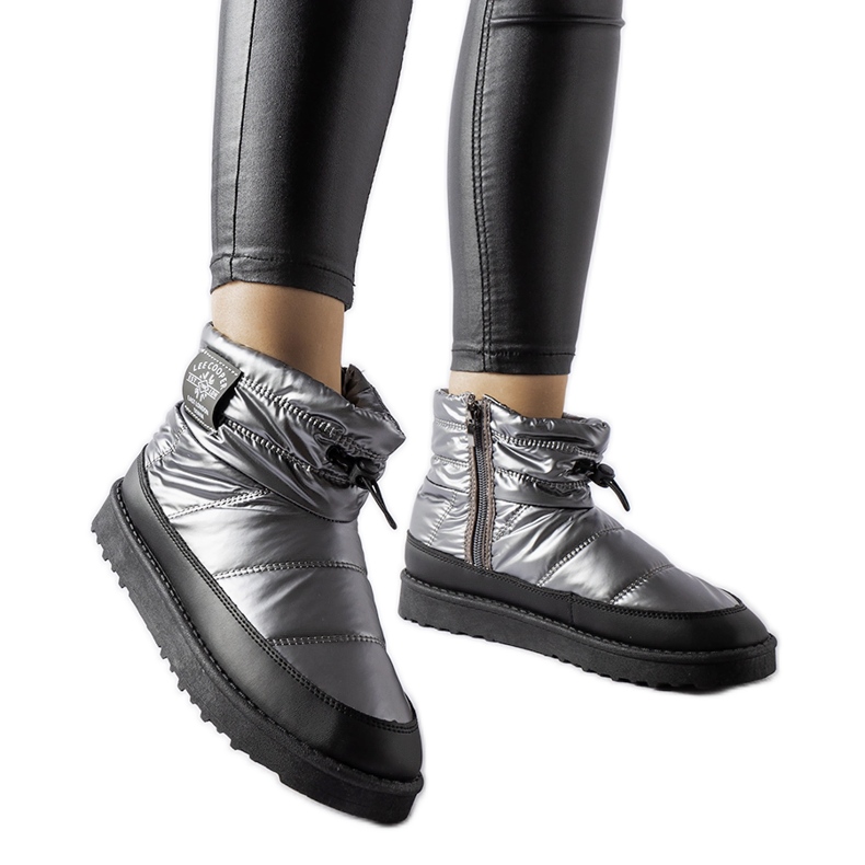 Botas de neve cinza Lee Cooper LCJ-23-44-1966L prata