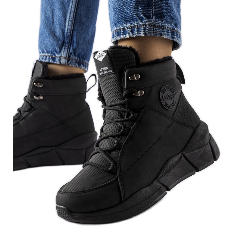 Botas altas Lee Cooper LCJ-23-44-1979L pretas preto