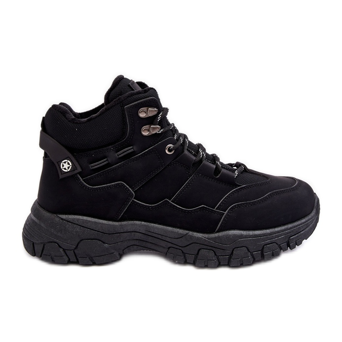 Mckeylor Sapatos de trekking isolados Trappers masculinos pretos Thalinna