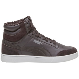Sapatos baixos Puma Shuffle Mid Fur 387609 03 marrom