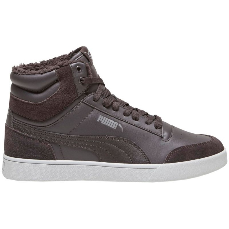 Sapatos baixos Puma Shuffle Mid Fur 387609 03 castanho
