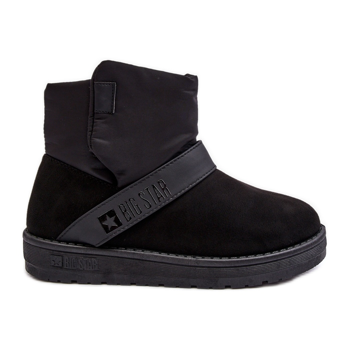 Botas de neve pretas com isolamento Big Star na plataforma MM274151 preto Botas de neve pretas com isolamento Big Star na plataforma MM274151 preto