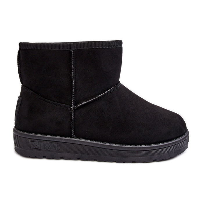 Botas de neve femininas forradas com pele preta Big Star MM274158 preto Botas de neve femininas forradas com pele preta Big Star MM274158 preto