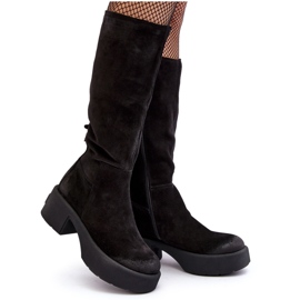 Botas acima do joelho femininas de camurça Lemar Black Malayah preto Botas acima do joelho femininas de camurça Lemar Black Malayah preto