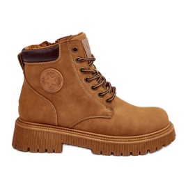 PE1 Botas com isolamento de couro Camel Felizia castanho
