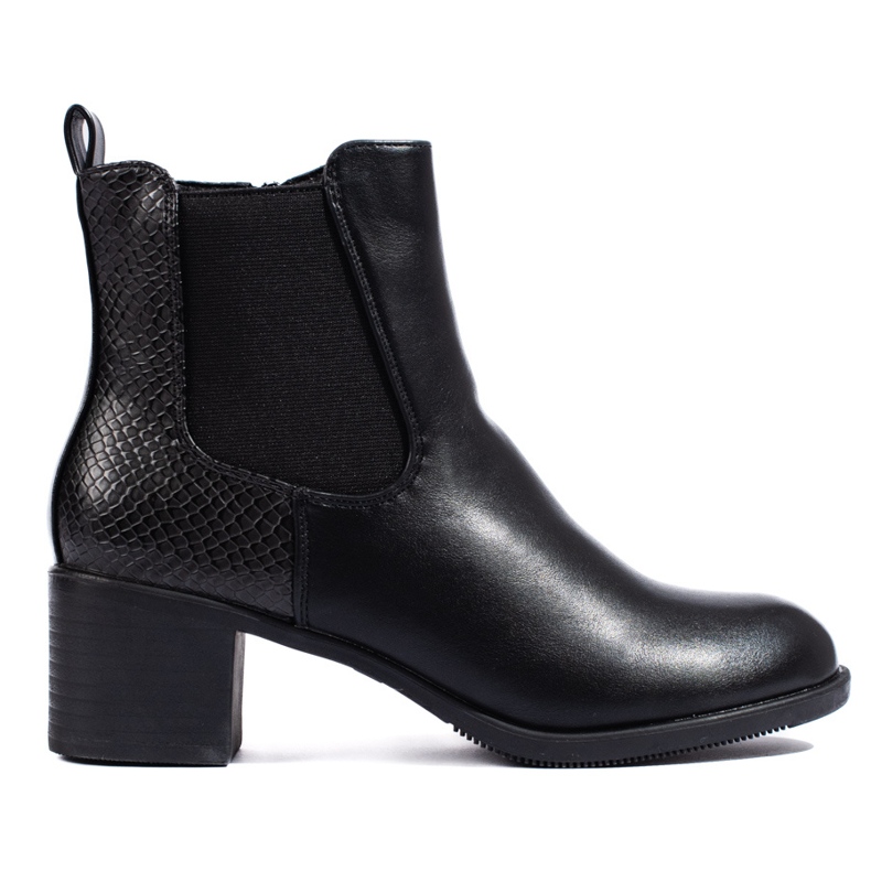 Botins pretos elegantes Shelovet