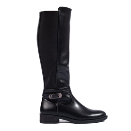 Botas femininas pretas clássicas da Shelovet preto