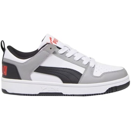 Puma Rebound Layup Lo Sl Jr 370490 20 sapatos branco Puma Rebound Layup Lo Sl Jr 370490 20 sapatos branco