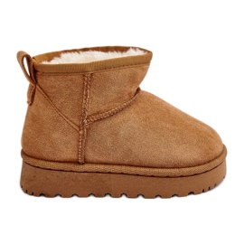 Botas de neve com isolamento Camel Nallita infantil marrom