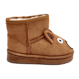 FR1 Botas de neve de camelo com isolamento infantil Vavena marrom