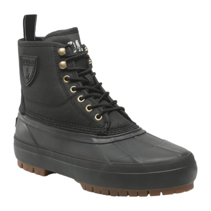 Polo Ralph Lauren Claus Laceup 80 sapatos 812880474001 preto