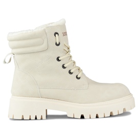 Botas de caminhada femininas com isolamento bege