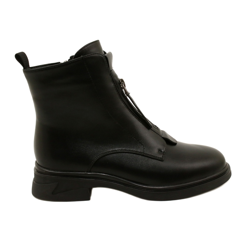 Filippo Botas femininas isoladas preto para zíper