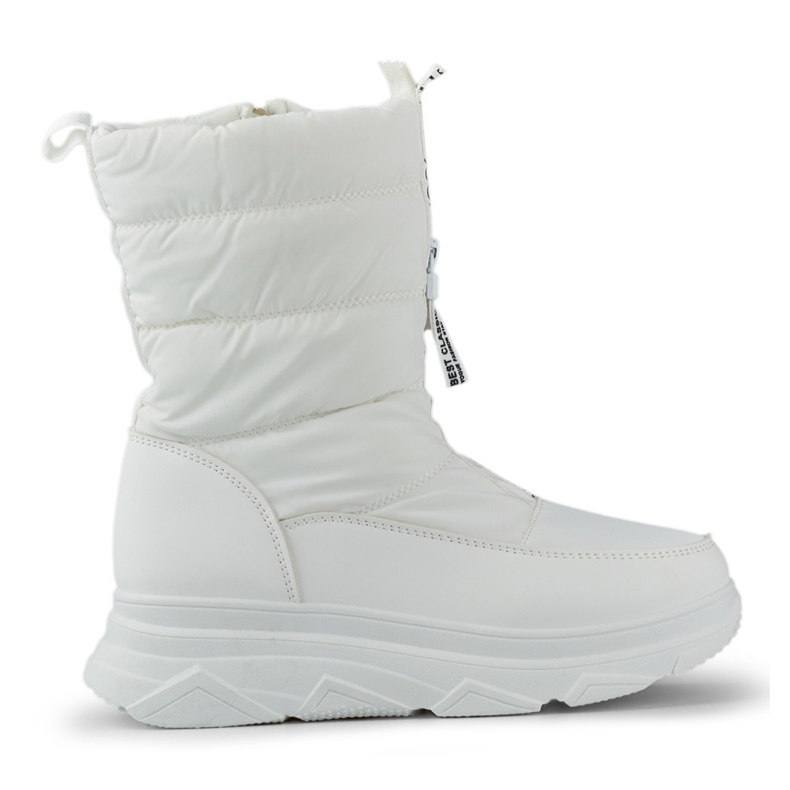 Botas femininas esportivas brancas para neve branco