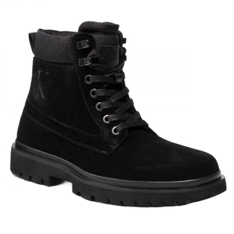 Sapatos Calvin Klein Jeans Lug Mid Laceup Boot Hike YM0YM00270 preto