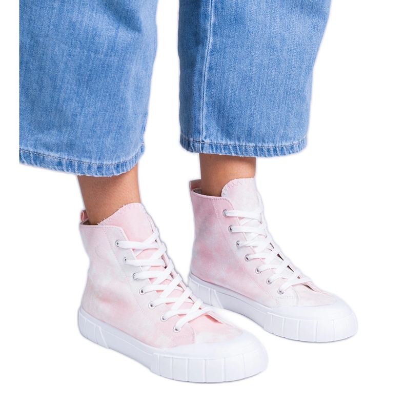 Inna Tênis cano alto Citta rosa