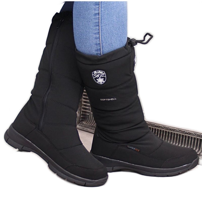 Botas de neve impermeáveis ​​American Club W AM613 preto