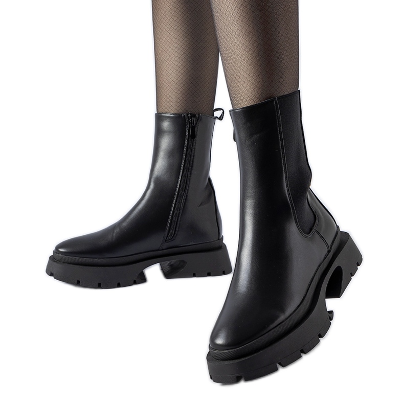 Botas Mombello com isolamento preto Botas Mombello com isolamento preto