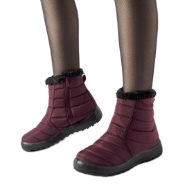 Botas de neve com isolamento resistente à água Borgonha Valparaiso vermelho