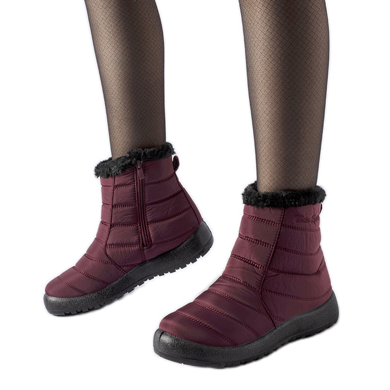 Botas de neve com isolamento resistente à água Borgonha Valparaiso vermelho