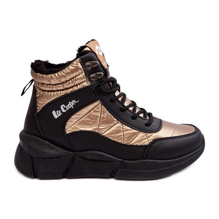 Botas femininas isoladas na plataforma Lee Cooper LCJ-23-44-1986L douradas dourado