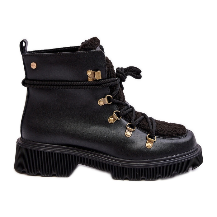 Botas femininas de couro GOE MM2N4082 pretas preto