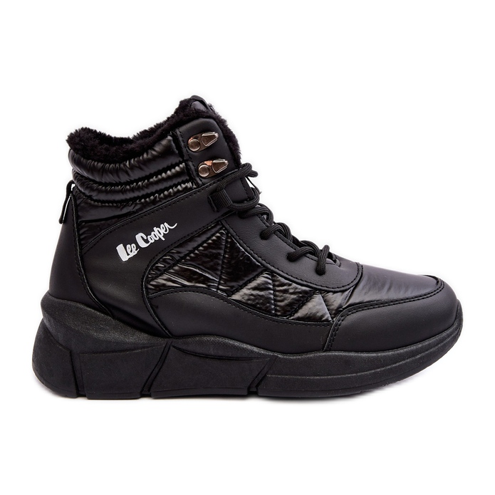 Botas femininas isoladas na plataforma Lee Cooper LCJ-23-44-1984 pretas preto