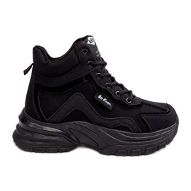 Botas femininas Trapper com cordões quentes Lee Cooper LCJ-23-44-1976L pretas preto