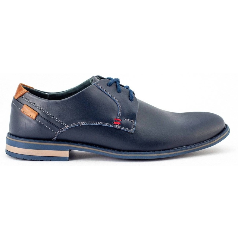 KOMODO Sapatos masculinos elegantes 859 azul marinho