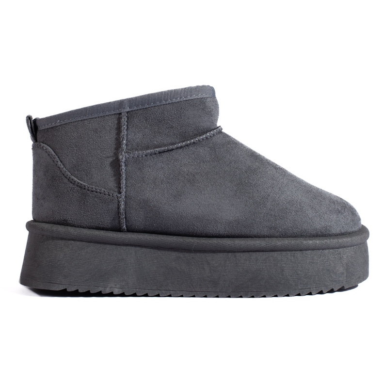 Botas baixas de neve femininas Shelovet cinza