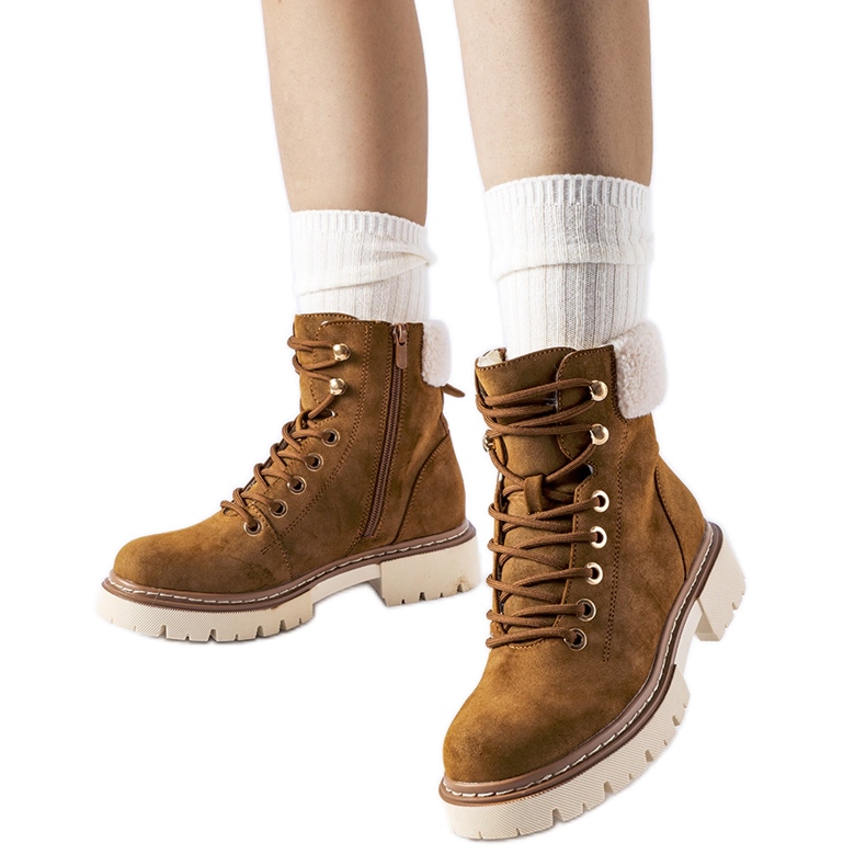 Botas de inverno femininas com isolamento marrom da Bassano castanho