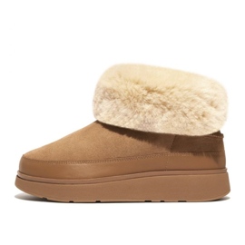 FitFlop GEN-FF Mini Botas de Shearling Dupla Face W GS6-A69 bege