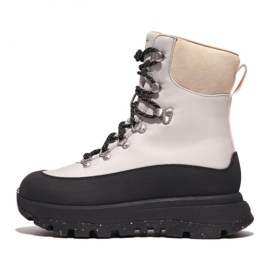 FitFlop Neo-D-Hyker E01 Botas de caminhada em tecido impermeável/camurça W GP6-231 bege FitFlop Neo-D-Hyker E01 Botas de caminhada em tecido impermeável/camurça W GP6-231 bege