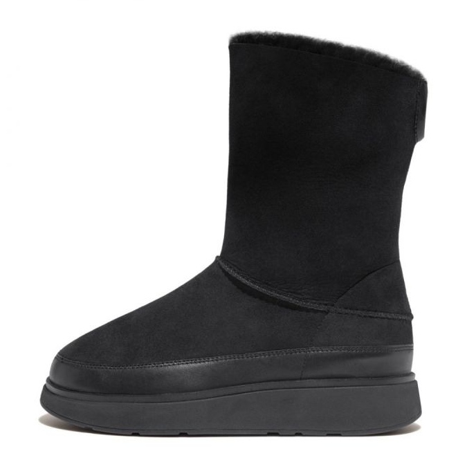 Botas curtas de cisalhamento dupla face FitFlop GEN-FF W GO9-090 preto